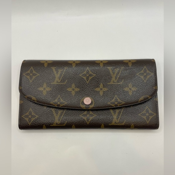 Louis Vuitton Monogram Emilie Wallet in Rose Ballerine - Picture 1 of 9